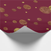 Het gouden Stip van de Confettien van Glam Bokeh Cadeaupapier (Hoek)