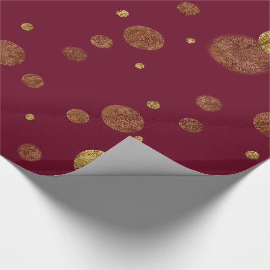 Het gouden Stip van de Confettien van Glam Bokeh Cadeaupapier (Hoek)