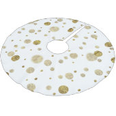 Het gouden Stip van de Confettien van Glam Bokeh Kerstboom Rok (Gekanteld)