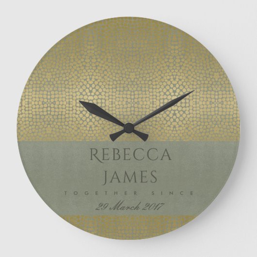 HET GOUDEN STIP VAN HET MOZAÏEK VAN HET FLUWEEL GROTE KLOK (Voorkant)