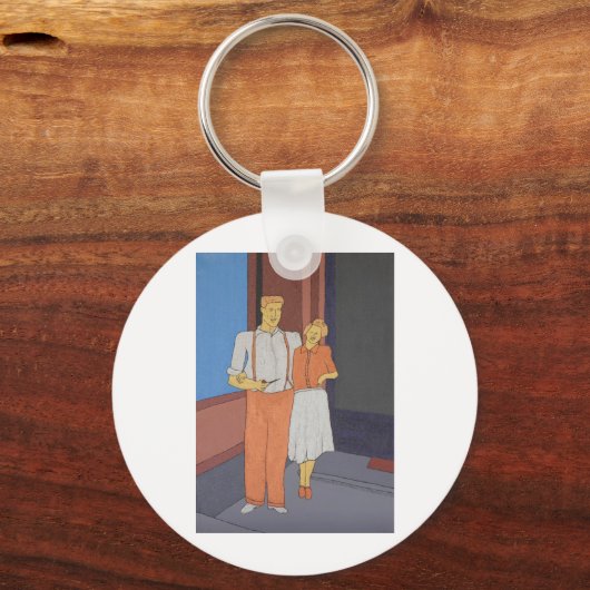 Het gouden tijdperk van Bliss Sleutelhanger (Voorkant)