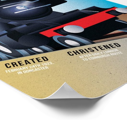 Het gouden tijdperk van  stoom-treinkunst poster (Hoek)