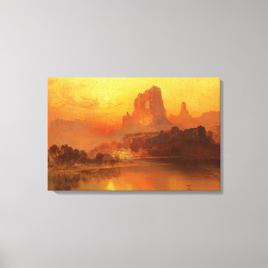 Het gouden uur, Moran, 1875 Canvas Afdruk (Voorkant)