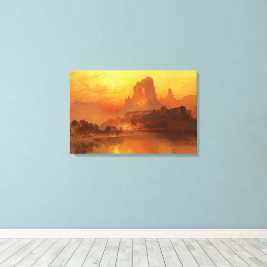 Het gouden uur, Moran, 1875 Canvas Afdruk (Insitu (Houten vloer))