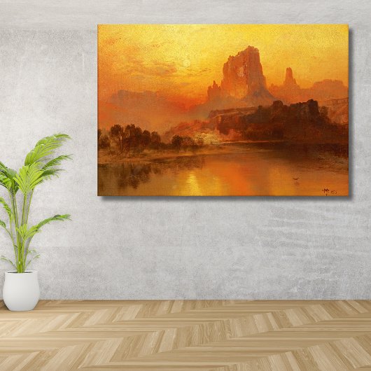 Het gouden uur, Moran, 1875 Canvas Afdruk