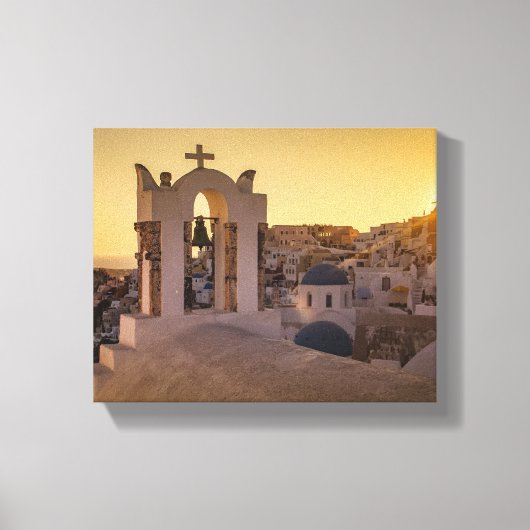 HET GOUDEN UUR VAN DE OIA CANVAS AFDRUK (Voorkant)