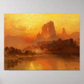 Het gouden uur van Thomas Moran Poster (Voorkant)