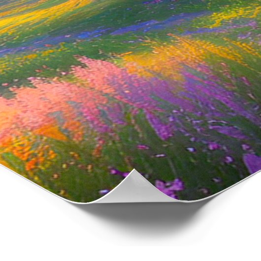 Het Gouden Uur van Valley Poster (Hoek)