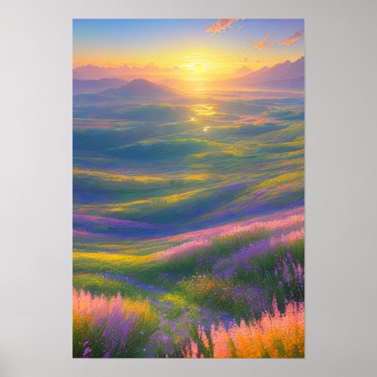 Het Gouden Uur van Valley Poster (Voorkant)