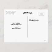 Het gouden Vrolijke en Gehuwde Briefkaart van de (Achterkant)