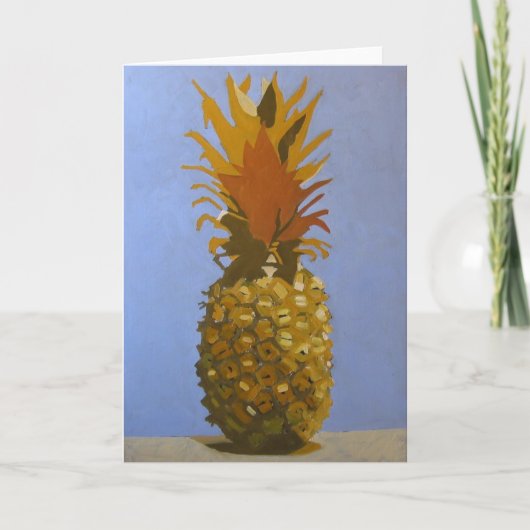 Het gouden Wenskaart/de Uitnodiging van de Ananas (Voorkant)