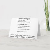 Het gouden Wenskaart van Bezinningen Kaart (Achterkant)