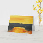 Het gouden Wenskaart van Bezinningen Kaart (Gele Bloem)