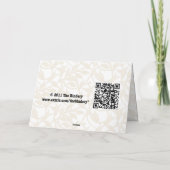 Het gouden Wenskaart van de Douane van het Lijst Feestdagen Kaart (Achterkant)