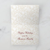 Het gouden Wenskaart van de Douane van het Lijst Feestdagen Kaart (Binnen)