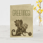 Het gouden Wenskaart van de Stijl van het Kaart (Gele Bloem)