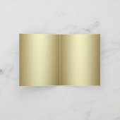 Het gouden Zwarte Damast dankt u kaardt Bedankkaart (Binnen)