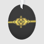 Het gouden & Zwarte Monogram van de Riem van het Ornament (voorkant)