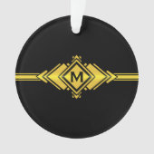 Het gouden & Zwarte Monogram van de Riem van het Ornament (voorkant)