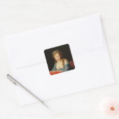 Het graafschap Catherine Vassilievna Skavronskaia Vierkante Sticker (Envelop)