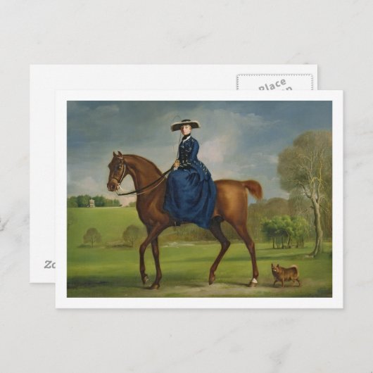 Het graafschap Coningsby in het Costume of the Ch Briefkaart (Voorkant / Achterkant)