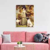 Het graafschap Effingham met Pistool en Shooting d Canvas Afdruk (Insitu (Woonkamer))