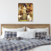 Het graafschap Effingham met Pistool en Shooting d Canvas Afdruk (Insitu (Slaapkamer))