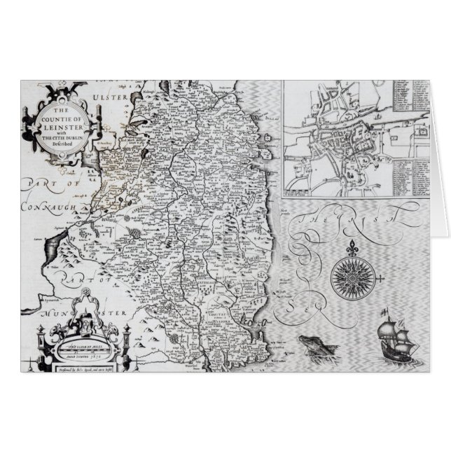 Het graafschap Leinster bij de stad Dublin (Voorkant Horizontaal)