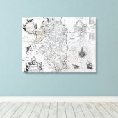 Het graafschap Leinster bij de stad Dublin Canvas Afdruk (Insitu (Houten vloer))
