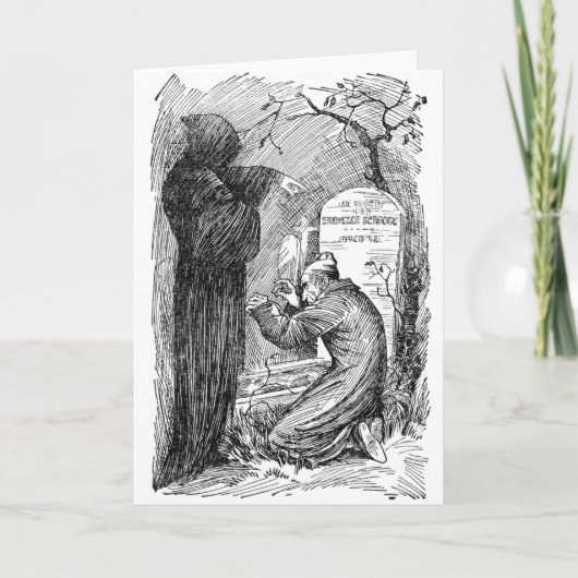 Het Graf van de vrek Feestdagen Kaart (Voorkant)