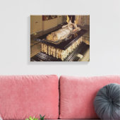 Het graf van Philip de Vette hertog van Bourgogne Canvas Afdruk (Insitu (Woonkamer))