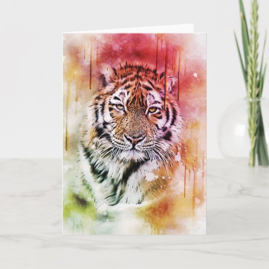 Het Grafische Art. van de Waterverf van het Kaart (Voorkant)