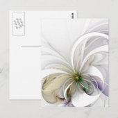 Het grafische Briefkaart van de Bloem van het (Voorkant / Achterkant)