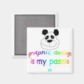 Het grafische Ontwerp is mijn Passie Magnet (Voorkant / Achterkant)