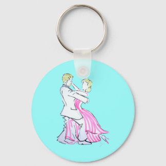 Het grafische ontwerp van Waltz Dancers Sleutelhanger