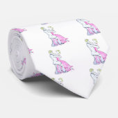 Het grafische ontwerp van Waltz Dancers Stropdas (Opgerold)