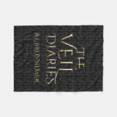 Het grafische portret Veil Diaries Fleece Deken (Voorkant (Horizontaal))