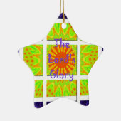 Het grafische tekstontwerp van het glorieringspatr keramisch ornament (Rechts)