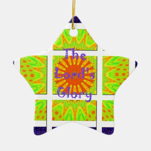 Het grafische tekstontwerp van het glorieringspatr keramisch ornament (Voorkant)