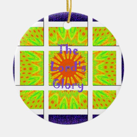 Het grafische tekstontwerp van het glorieringspatr ornament (Voorkant)