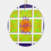 Het grafische tekstontwerp van het glorieringspatr ornament (Links)