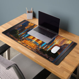 Het Grand Art Deco Blue Plaza paviljoen van Xzendo Bureaumat