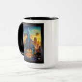 Het Grand Art Deco Blue Plaza paviljoen van Xzendo Mok (Voorkant links)