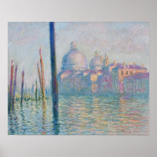Het Grand Canal door Claude Monet Poster (Voorkant)