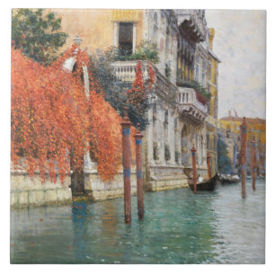 Het Grand Canal in Venetië (door Vincenzo Caprile) Tegeltje