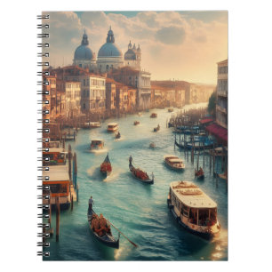 Het Grand Canal in Venetië Italië Reizen Notitieboek