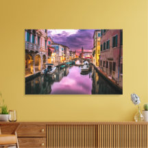 Het Grand Canal van Venetië Canvasprint