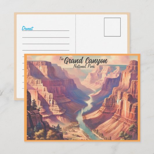 Het Grand Canyon National Park Briefkaart (Voorkant / Achterkant)