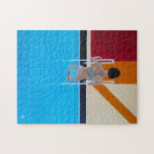 Het Grand Resort Schilderij van Alfred Fox Legpuzzel (Horizontaal)