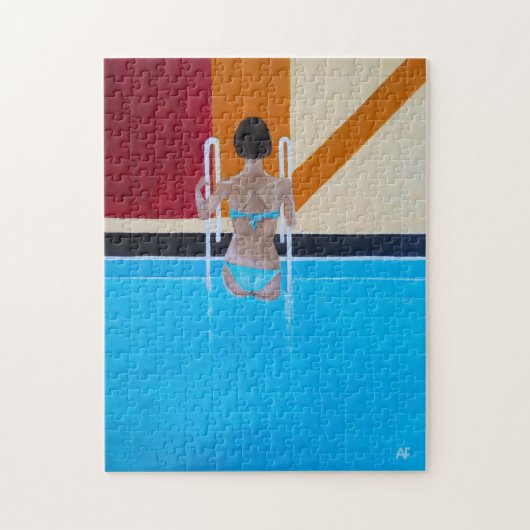 Het Grand Resort Schilderij van Alfred Fox Legpuzzel (Verticaal)